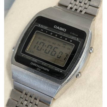 Casio 95QS-30 OROLOGIO POLSO cronografo DESIGN VINTAGE anni 80 OLD WRIST WATCH