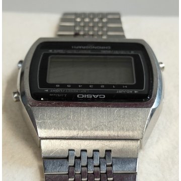 Casio 95QS-30 OROLOGIO POLSO cronografo DESIGN VINTAGE anni 80 OLD WRIST WATCH