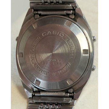 Casio 95QS-30 OROLOGIO POLSO cronografo DESIGN VINTAGE anni 80 OLD WRIST WATCH