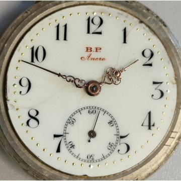 ANTICO OROLOGIO TASCA taschino B.P. Ancre EPOCA '900 OLD POCKET WATCH montre