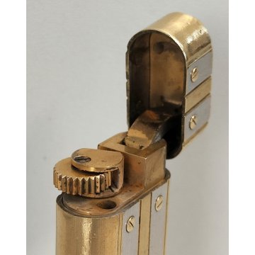 Must de Cartier ACCENDINO TASCA Santos VINTAGE LIGHTER BRIQUET argento oro