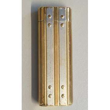 Must de Cartier ACCENDINO TASCA Santos VINTAGE LIGHTER BRIQUET argento oro