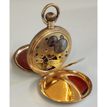 ANTICO OROLOGIO TASCA taschino MGBM Geneve EPOCA '900 OLD POCKET WATCH Plaque Or