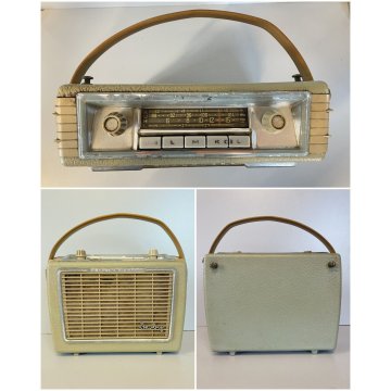 RARA RADIO PORTATILE VINTAGE Blaupunk Derby Picnic Beach EPOCA 1963 NON FUNZIONA