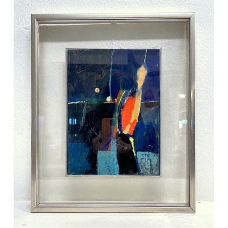 QUADRO DIPINTO OLIO ASTRATTO Carlo Toffalini ARTE CONTEMPORANEA CROCE EPOCA '900