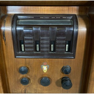 ANTICO MOBILE RADIO Radiofonografo Marelli Miza Fono RD59 Giradischi LEGNO 1930