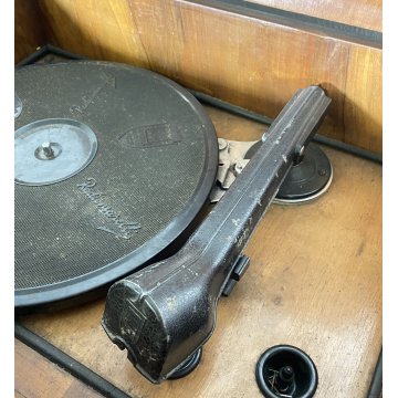 ANTICO MOBILE RADIO Radiofonografo Marelli Miza Fono RD59 Giradischi LEGNO 1930