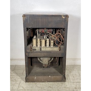 ANTICO MOBILE RADIO Radiofonografo Marelli Miza Fono RD59 Giradischi LEGNO 1930