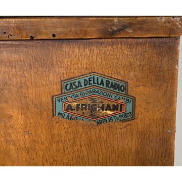 ANTICO MOBILE RADIO Radiofonografo Marelli Miza Fono RD59 Giradischi LEGNO 1930