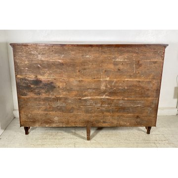 ANTICA CREDENZA TOSCANA LEGNO NOCE MASSELLO SCANTONATA 1800 MADIA DISPENSA EPOCA