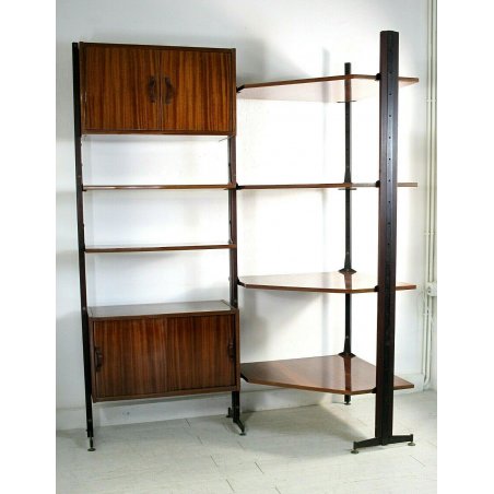 LIBRERIA MODULARE A GIORNO STANDING WALL UNIT BOOKSHELF DESIGN ANNI 50/60
