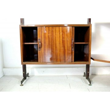 LIBRERIA MODULARE A GIORNO STANDING WALL UNIT BOOKSHELF DESIGN ANNI 50/60