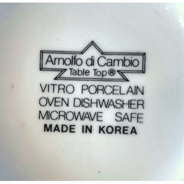 SERVIZIO CAFFE VINTAGE 6 pers. VITRO PORCELAIN Arnolfo di Cambio Sango Laslo '80