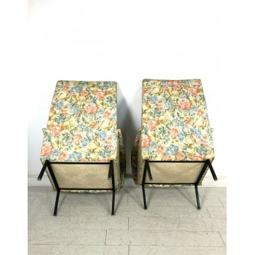 COPPIA POLTRONA DESIGN in STILE MARCO ZANUSO ARMCHAIR FAUTEUIL VINTAGE ANNI '60