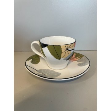 SERVIZIO CAFFE VINTAGE 6 pers. VITRO PORCELAIN Arnolfo di Cambio Sango Laslo '80