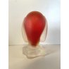 FIGURA CANE VETRO ROSSO SOMMERSO Murano DESIGN Seguso (?) VINTAGE FROSTED GLASS