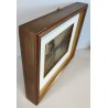 ANTICO QUADRO DIPINTO OLIO TAVOLA Francesco Arata CAMPAGNA FIUME CANALE '900