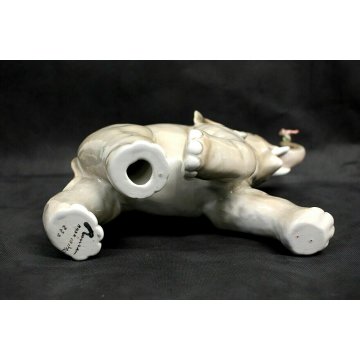 SCULTURA VOLUME CERAMICA ELEFANTE BAMBINO Ronzan FIRMATO ITALY DESIGN ANNI '50