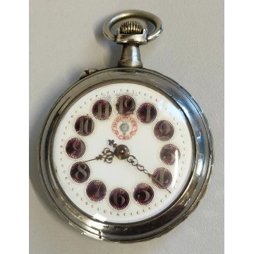 ANTICO OROLOGIO TASCA taschino Horoscope EPOCA '900 OLD POCKET WATCH cloisonne