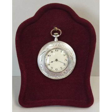 ANTICO OROLOGIO TASCA argento 800 taschino OLD SILVER POCKET WATCH epoca 1800