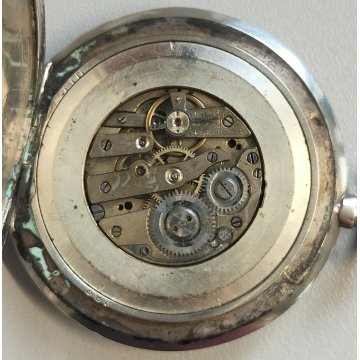 ANTICO OROLOGIO TASCA argento 800 taschino OLD SILVER POCKET WATCH epoca 1800