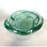 BOWL CRISTALLO VERDE ACQUAMARINA Seguso VINTAGE BOWL ART GLASS ø 22 cm ANNI '50
