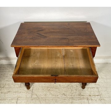 ANTICO PICCOLO SCRITTOIO LUIGI FILIPPO SCRIVANIA CASSETTO LEGNO NOCE 1800 DESK