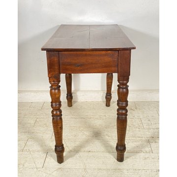 ANTICO PICCOLO SCRITTOIO LUIGI FILIPPO SCRIVANIA CASSETTO LEGNO NOCE 1800 DESK