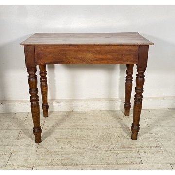 ANTICO PICCOLO SCRITTOIO LUIGI FILIPPO SCRIVANIA CASSETTO LEGNO NOCE 1800 DESK