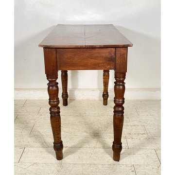 ANTICO PICCOLO SCRITTOIO LUIGI FILIPPO SCRIVANIA CASSETTO LEGNO NOCE 1800 DESK