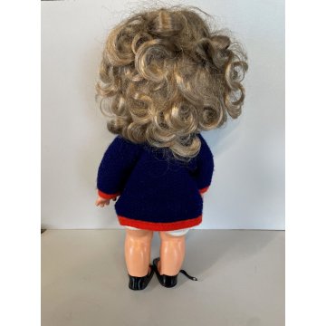 BAMBOLA VINTAGE DOLL BIG EYE Furga Arianna MUÑECA ABITO ORIGINALE  40 cm/h  '60