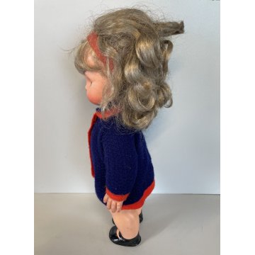 BAMBOLA VINTAGE DOLL BIG EYE Furga Arianna MUÑECA ABITO ORIGINALE  40 cm/h  '60