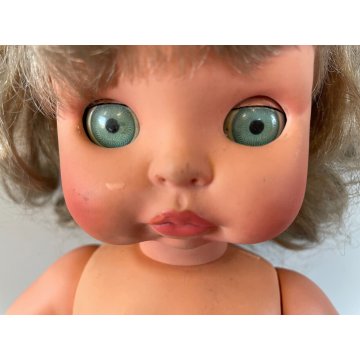 BAMBOLA VINTAGE DOLL BIG EYE Furga Arianna MUÑECA ABITO ORIGINALE  40 cm/h  '60