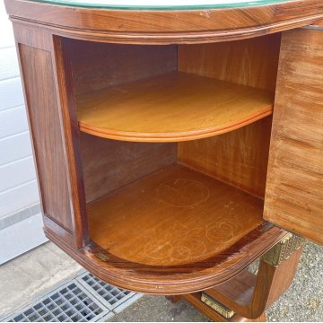 CREDENZA Sideboard Art Decò ANNI 40 LEGNO RADICA INTARSIATA CONSOLLE BUFFET 1940