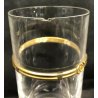 ANTICO SET 6 BICCHIERI GUCCI MADE IN ITALY ORO VETRO GLASS ANNI 80 VINTAGE CENA 