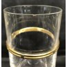 ANTICO SET 6 BICCHIERI GUCCI MADE IN ITALY ORO VETRO GLASS ANNI 80 VINTAGE CENA 