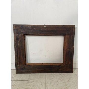 ANTICA CORNICE Guilloché LEGNO SCOLPITO EBANIZZATO 48,5 cm x 58 cm EPOCA '800