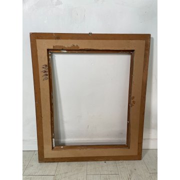 ANTICA CORNICE DORATA BAROCCO LEGNO SCOLPITO 55 cm x 64 cm EPOCA '900