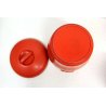 Set 5 BRISTOLITE KITCHEN CANISTER  311 DECO in RED BAKELITE VINTAGE RETO 1940's
