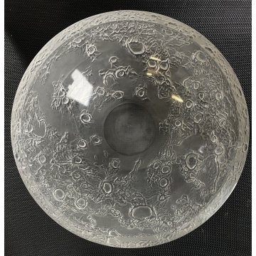 GRANDE CENTROTAVOLA MOON BOWL ø 31 cm Arnolfo Di Cambio OPTICAL ART GLASS '60s