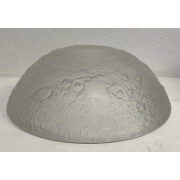 GRANDE CENTROTAVOLA MOON BOWL ø 31 cm Arnolfo Di Cambio OPTICAL ART GLASS '60s