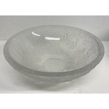 GRANDE CENTROTAVOLA MOON BOWL ø 31 cm Arnolfo Di Cambio OPTICAL ART GLASS '60s