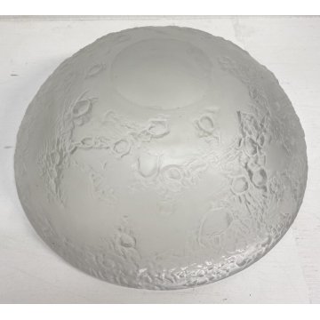 GRANDE CENTROTAVOLA MOON BOWL ø 31 cm Arnolfo Di Cambio OPTICAL ART GLASS '60s