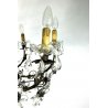 LAMPADARIO SOFFITTO LIBERTY A GOCCE FIORI CRISTALLO DI BOEMIA  '900