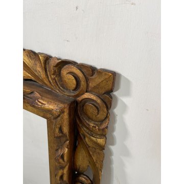 ANTICA CORNICE DORATA BAROCCO LEGNO SCOLPITO 56 cm x 67 cm EPOCA '900 quadro old