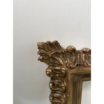 ANTICA CORNICE DORATA STILE 1600 LEGNO SCOLPITO 58 cm x 68 cm EPOCA '900 quadro