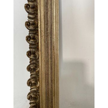 ANTICA CORNICE DORATA STILE 1600 LEGNO SCOLPITO 58 cm x 68 cm EPOCA '900 quadro