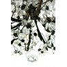 LAMPADARIO SOFFITTO LIBERTY A GOCCE FIORI CRISTALLO DI BOEMIA  '900