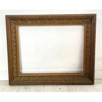 CORNICE ORO PASTIGLIA DORATA 53 cm x 43 cm EPOCA quadro