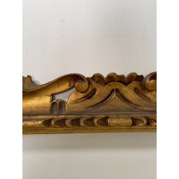 ANTICA CORNICE DORATA BAROCCO LEGNO SCOLPITO 63 cm x 53 cm EPOCA '900 quadro old